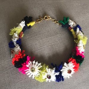 JCrew Pom pom Necklace